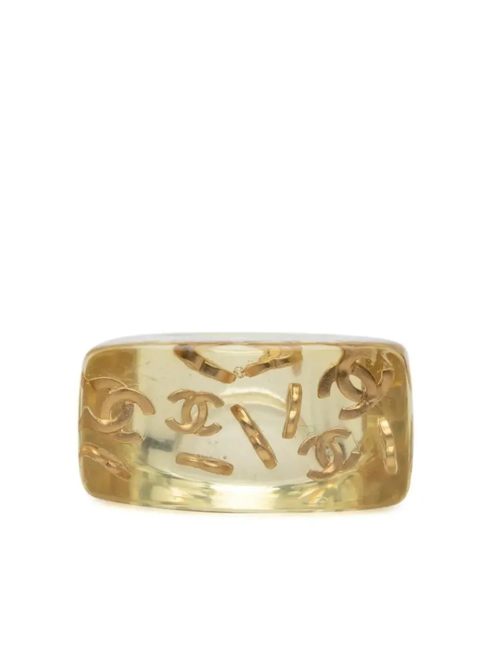 Chanel Cc Logo Ring Gold-Tone Metal #287734C48B